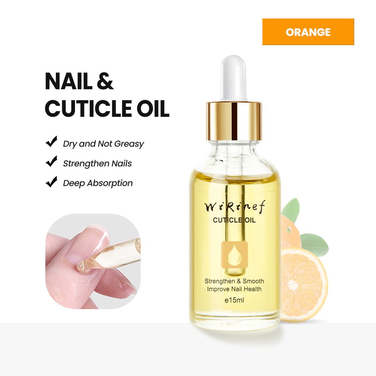 Nail Care Oil with Plant Extracts for Manicure