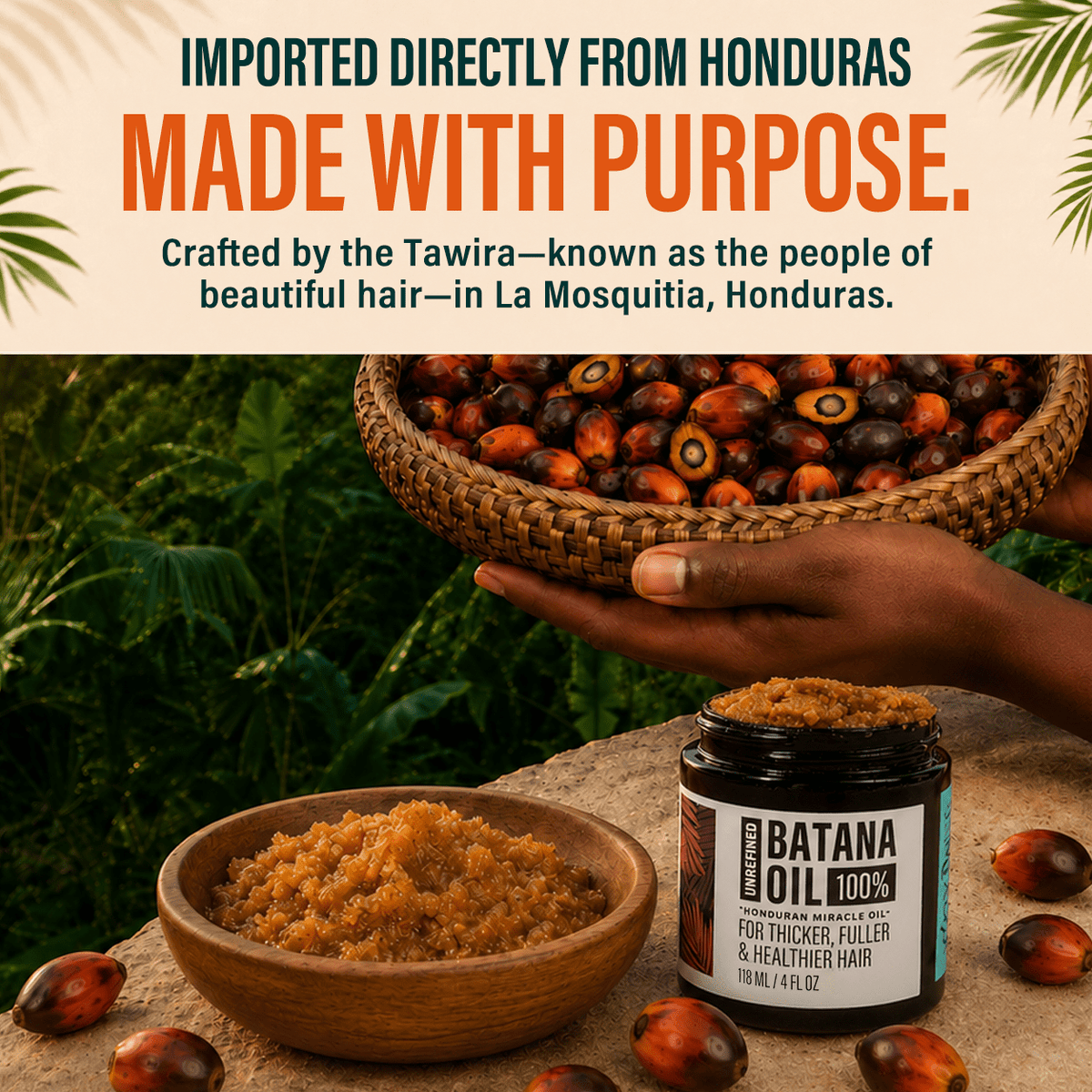 100% Unrefined Batana Oil 4oz - Sk Store