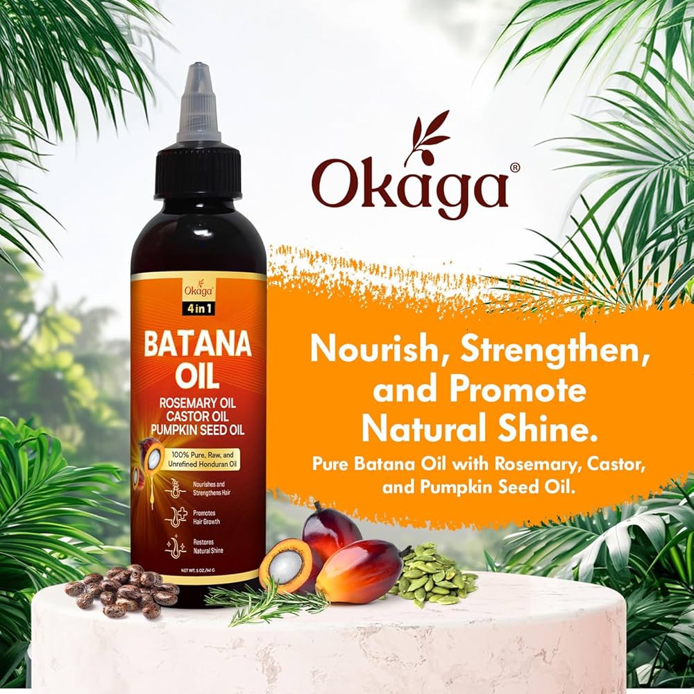 Batana Oil with Rosemary, Castor & Pumpkin Seed Oils (120ml)