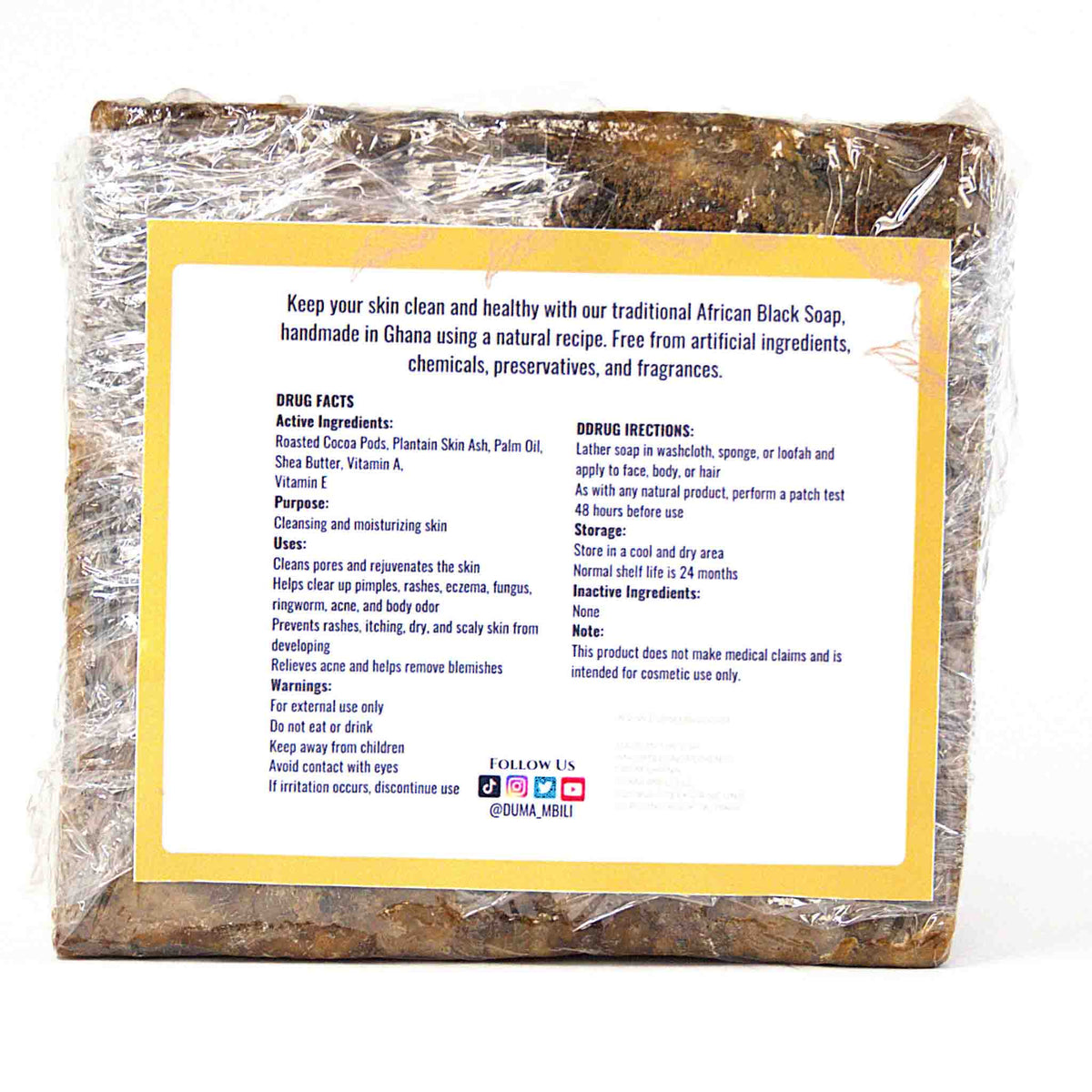 Authentic African Black Soap | Organic Skincare for Clear &amp; Glowing Skin - Sk Store
